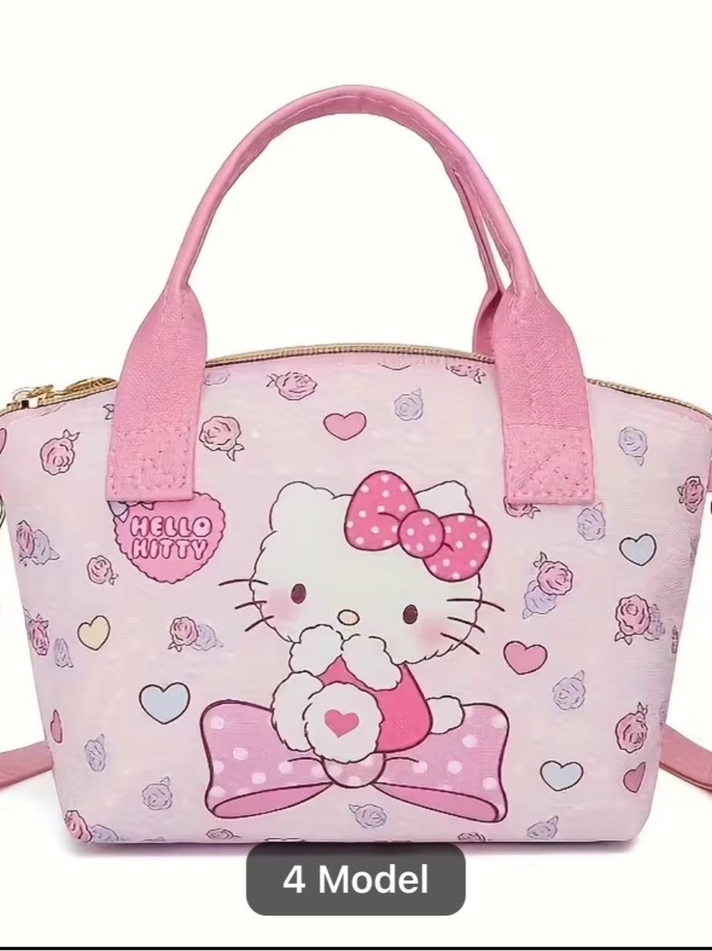 Hello Kitty Pink Mini Tote Crossbody Bag